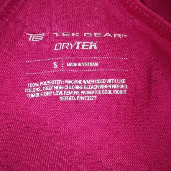 TEK GEAR Women's Tek Gear® Elastic Back Workout Tank NEON PINK SZ.S NWT. - Picture 4 of 6